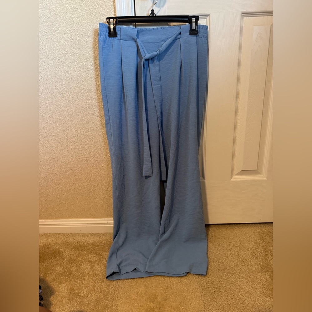 Soho Sky Blue Relaxed Pants